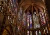 Stained Glass Inside a Spanish Cathedral 