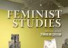 Feminist Studies Journal Cover